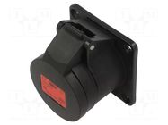 Connector: AC supply 3-phase; socket; female; 16A; 400VAC; IP54 PCE