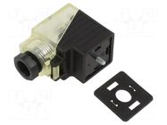 Connector: valve connector; plug; form A; 18mm; female; PIN: 3; 24V MURRELEKTRONIK