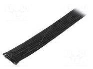 Braid; ØBraid : 18÷25nom.20mm; polyester; black; -50÷150°C; L: 50m ABB