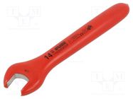 Wrench; insulated,single sided,spanner; 14mm; 110/2VDEDP UNIOR