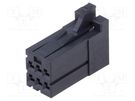 Connector: wire-board; black; plug; female; PIN: 6; Layout: 2x3; 5A TE Connectivity