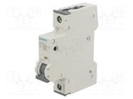 Circuit breaker; 230/400VAC; Inom: 4A; Poles: 1; Charact: C; 6kA SIEMENS