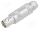 Connector: coaxial; 1S; plug; male; soldering; for cable; 10A; IP50 LEMO