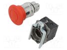 Switch: emergency stop; 22mm; Stabl.pos: 2; NC x2 + NO; red; none SCHNEIDER ELECTRIC