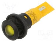 Indicator: LED; prominent; yellow; 24VDC; 24VAC; Ø16mm; IP67 CML INNOVATIVE TECHNOLOGIES