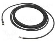 Cable: for sensors/automation; M8; PIN: 4; straight; 5m; plug; 75VDC TELEMECANIQUE SENSORS