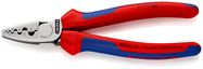 KNIPEX 97 72 180 Crimping Pliers for wire ferrules with multi-component grips 180 mm