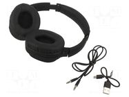 Headphones; black; headphones; 32Ω; Bluetooth: 5.0 VCOM