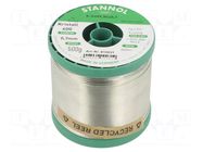 Tin; lead free; Sn99,3Cu0,7; 700um; 0.5kg; reel; 227°C; Flux: SW33 STANNOL