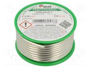 Soldering wire; tin; Sn99,3Cu0,7; 3mm; 250g; lead free; reel; 227°C CYNEL