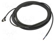 Cable: for sensors/automation; M8; PIN: 3; angled; 5m; plug; 75VDC TELEMECANIQUE SENSORS