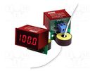 Ammeter; digital,mounting; I AC: 0÷19.99A; on panel; LED; Imax: 20A Murata Power Solutions