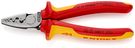 KNIPEX 97 78 180 SB Crimping Pliers for wire ferrules insulated with multi-component grips, VDE-tested 180 mm (self-service card/blister)