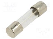 Fuse: fuse; time-lag; 160mA; 250VAC; cylindrical,glass; 5x20mm BEL FUSE