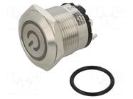 Switch: vandal resistant; Pos: 2; SPST-NO; 20A/220VAC; IP40; OFF-ON ONPOW