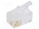 Plug; RJ9; PIN: 4; Layout: 4p4c; for cable; IDC,crimped BM GROUP