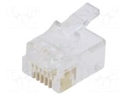 Connector: RJ12; plug; PIN: 6; 6p6c; for cable; IDC,crimped BM GROUP