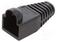 RJ45 plug boot; black BM GROUP