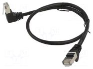 Patch cord; F/UTP; Cat: 5e; RJ45 plug,RJ45 down angled plug; CCA GOOBAY