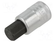 Socket; hex key,socket spanner; HEX 17mm; 1/2"; INHEX STAHLWILLE