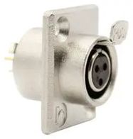 CONN, XLR AUDIO, RCPT, 3POS, PANEL