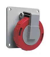 CONN, MAIN SOCKET, 3P4W, 20A, 500V, RED