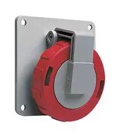 CONN, MAIN SOCKET, 3P4W, 30A, 500V, RED