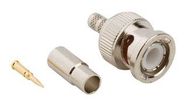 RF/COAXIAL, BNC JACK, STRAIGHT, 50 OHM, CRIMP