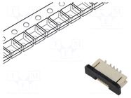 Connector: FFC/FPC; tinned; SMT; 0.5A; 30V; PIN: 6; Mat: LCP; vertical GCT