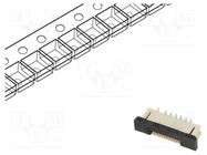 Connector: FFC/FPC; vertical; PIN: 10; ZIF; SMT; 30V; 0.5A; tinned Global Connector Technology (GCT)