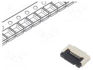 Connector: FFC/FPC; tinned; SMT; 0.4A; 50V; PIN: 8; Mat: LCP; ZIF GCT