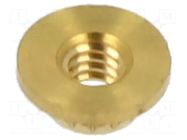 Threaded insert; brass; M2; BN 37905; L: 1.35mm; for plastic TAPPEX