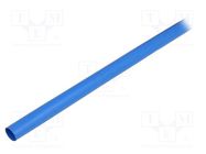 Heat shrink sleeve; glueless,flexible; 2: 1; 12.7mm; L: 1.2m; blue TE Connectivity