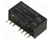 Converter: DC/DC; 1W; Uin: 9÷36V; Uout: 5VDC; Iout: 200mA; SIP8; THT RECOM