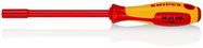 KNIPEX 98 03 055 Nut Driver with screwdriver handle insulated with multi-component grips, VDE-tested burnished 232 mm