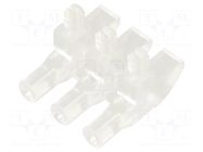 Fiber for LED; Ø3mm; No.of mod: 3; round; Front: flat MENTOR