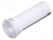 Fiber for LED; Ø5.2mm; L: 12mm; round; Front: flat; straight; IP68 MENTOR
