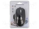 Optical mouse; black; USB A; wired; Features: DPI change button GEMBIRD