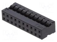 Connector: wire-wire/PCB; plug; female; PIN: 20; Milli-Grid; 2mm MOLEX