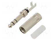 Connector: Jack 6,3mm; plug; male; stereo; ways: 3; straight; 6mm REAN