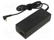 Power supply: switching; 19VDC; 4.74A; Out: 4,8/1,7; 90W; desktop AKYGA