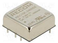 Converter: DC/DC; 15W; Uin: 9÷36V; Uout: 5VDC; Iout: 3A; 1"x1" RECOM