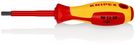 KNIPEX 98 13 50 Screwdriver for hexagon socket screws insulated with multi-component grips, VDE-tested burnished 187 mm