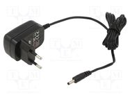 Power supply: switched-mode; mains,plug; 5VDC; 2A; Out: 3,5/1,35 AKYGA