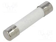 Fuse: fuse; quick blow; 1A; 250VAC; ceramic; 6.3x32mm; brass OPTIFUSE