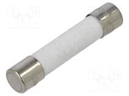 Fuse: fuse; quick blow; 3A; 250VAC; ceramic; 6.3x32mm; brass OPTIFUSE