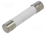 Fuse: fuse; 3A; 250VAC; quick blow; ceramic; 6.3x32mm; brass OPTIFUSE