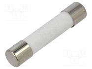 Fuse: fuse; quick blow; 750mA; 250VAC; ceramic; 6.3x32mm; brass OPTIFUSE