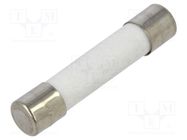 Fuse: fuse; quick blow; 9A; 250VAC; ceramic; 6.3x32mm; brass OPTIFUSE