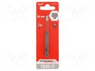 Screwdriver bit; Torx®; TX20; Overall len: 90mm; Kind: impact Milwaukee